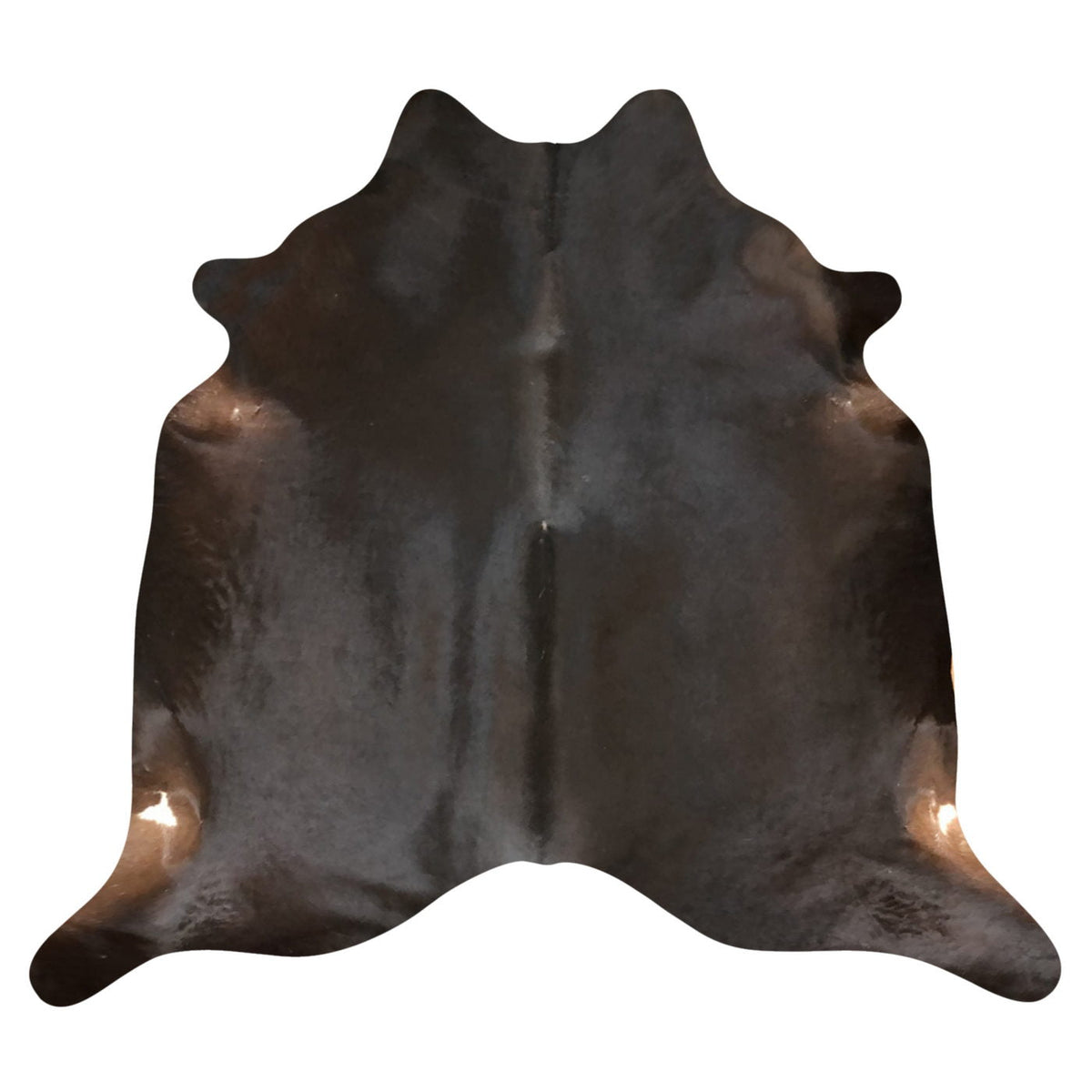 Natural Brazilian Cowhide Rug -  Espresso, Chocolate & Ivory