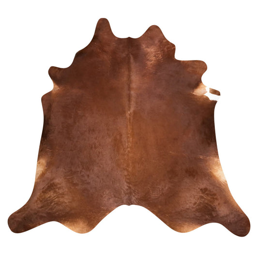 Natural Brazilian Cowhide Rug -  Mocha & Ivory