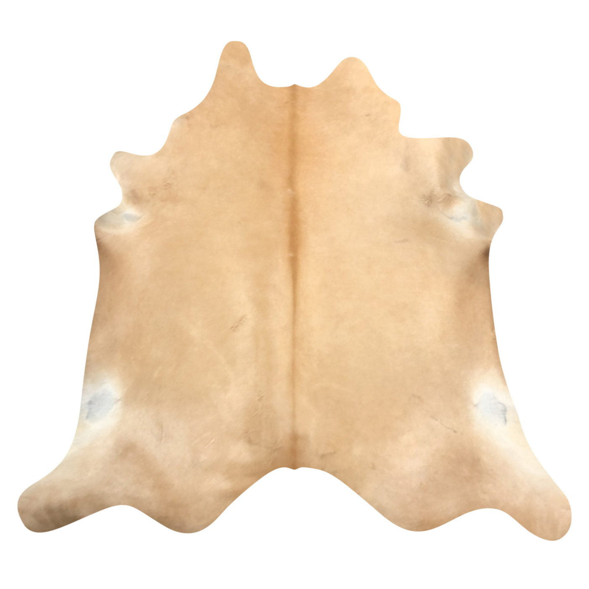 Natural Brazilian Cowhide Rug -  Caramel & Ivory
