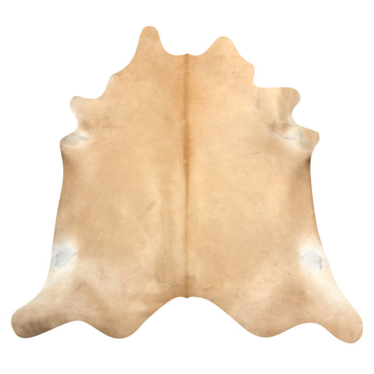 Natural Brazilian Cowhide Rug -  Caramel & Ivory