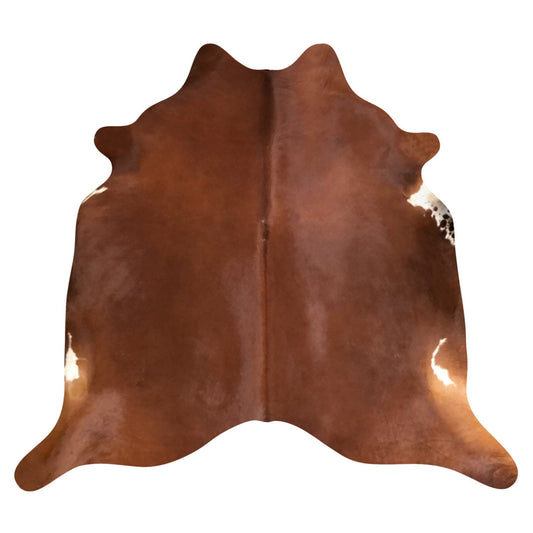 Natural Brazilian Cowhide Rug -  Mocha & Ivory