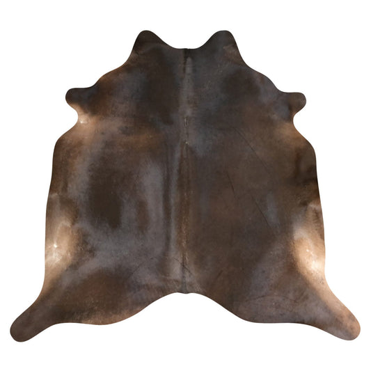 Natural Brazilian Cowhide Rug -  Chocolate, Caramel & Ivory