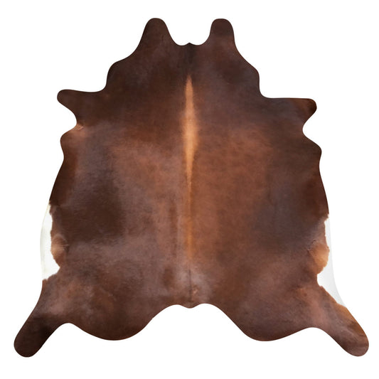 Natural Brazilian Cowhide Rug -  Chocolate, Mocha & Ivory