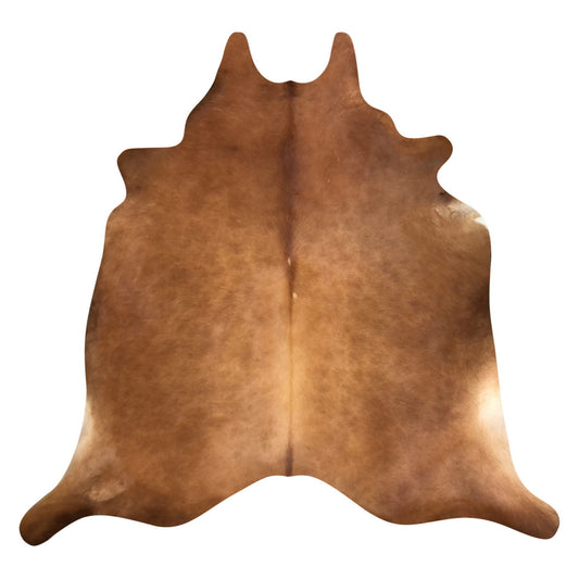Natural Brazilian Cowhide Rug -  Mocha & Ivory