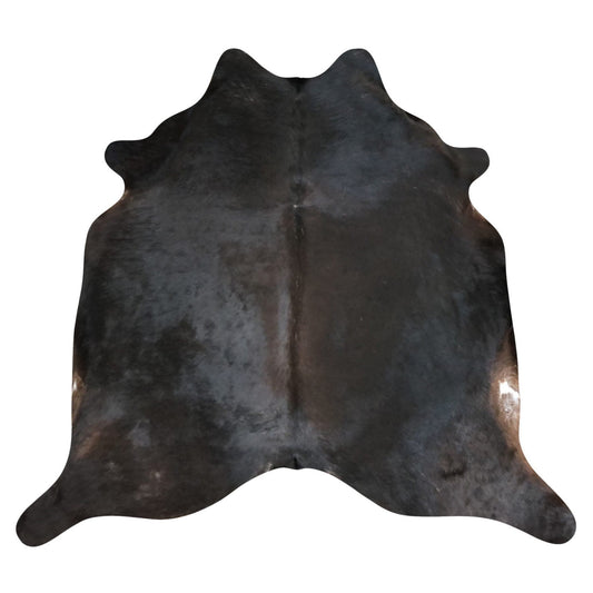 Natural Brazilian Cowhide Rug -  Espresso & Ivory