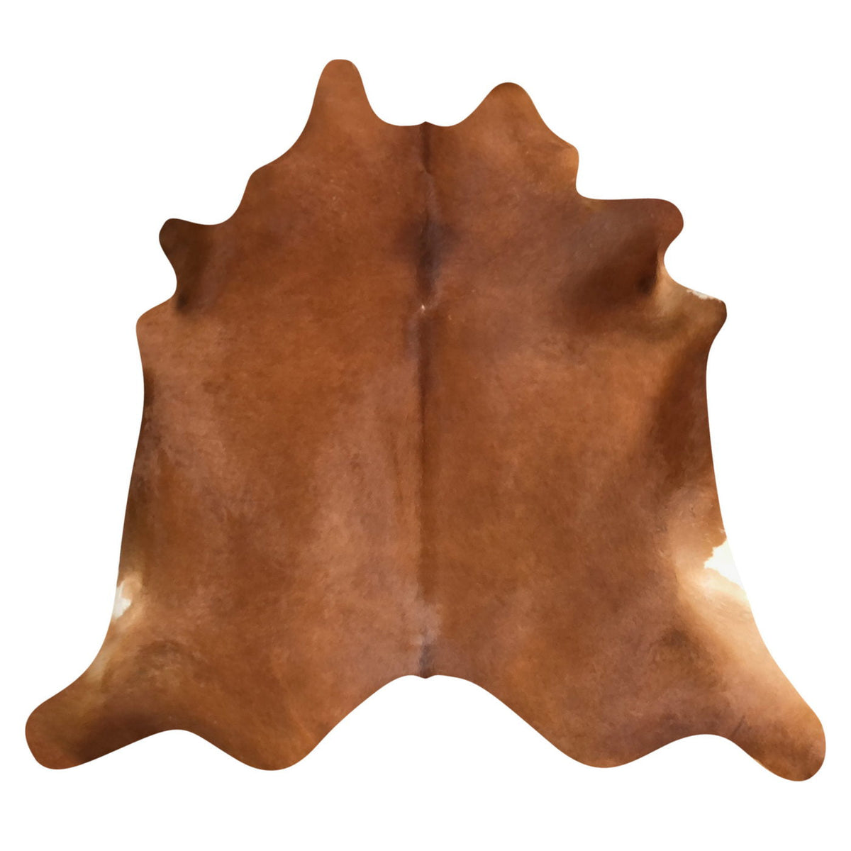 Natural Brazilian Cowhide Rug -  Mocha & Ivory