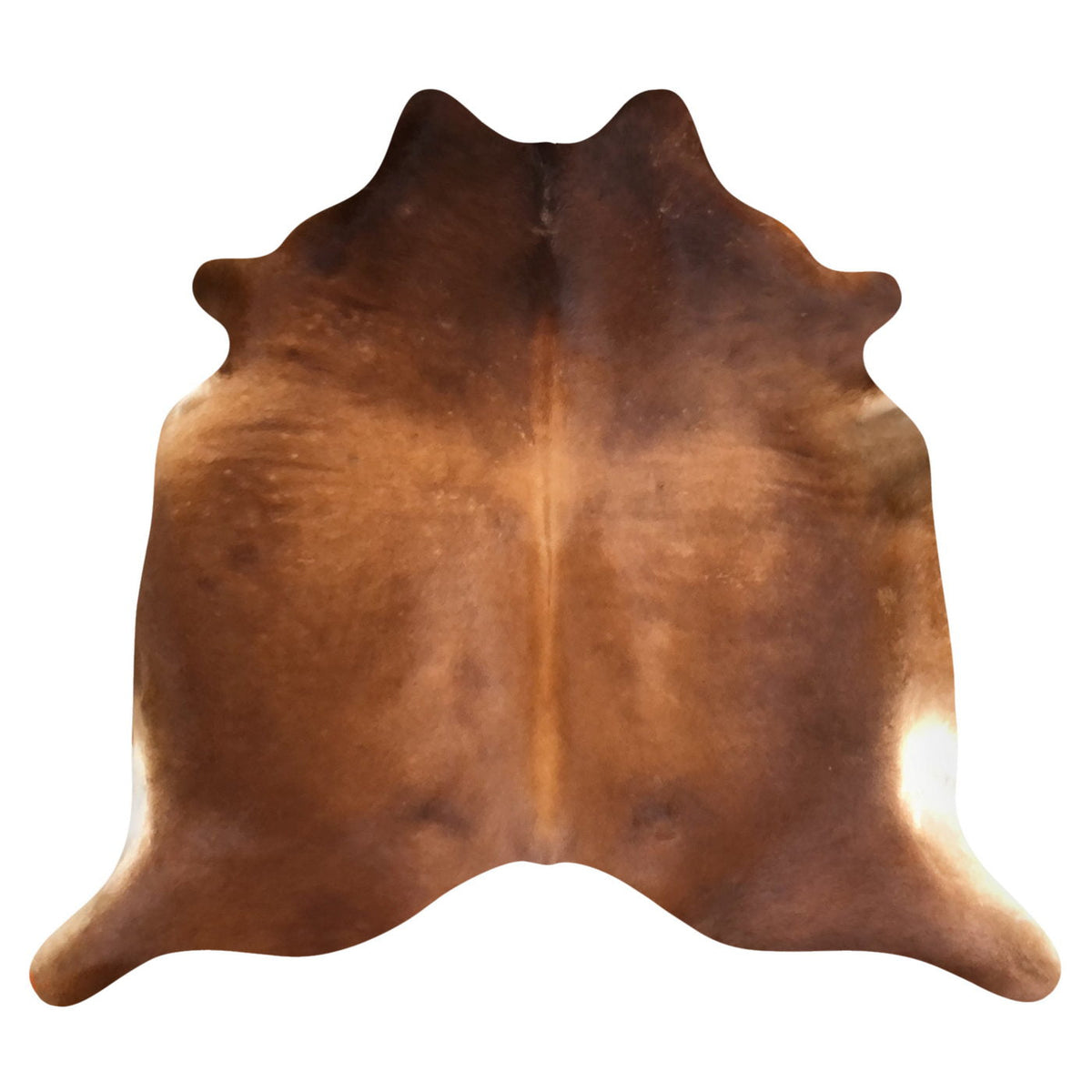 Natural Brazilian Cowhide Rug -  Mocha & Ivory