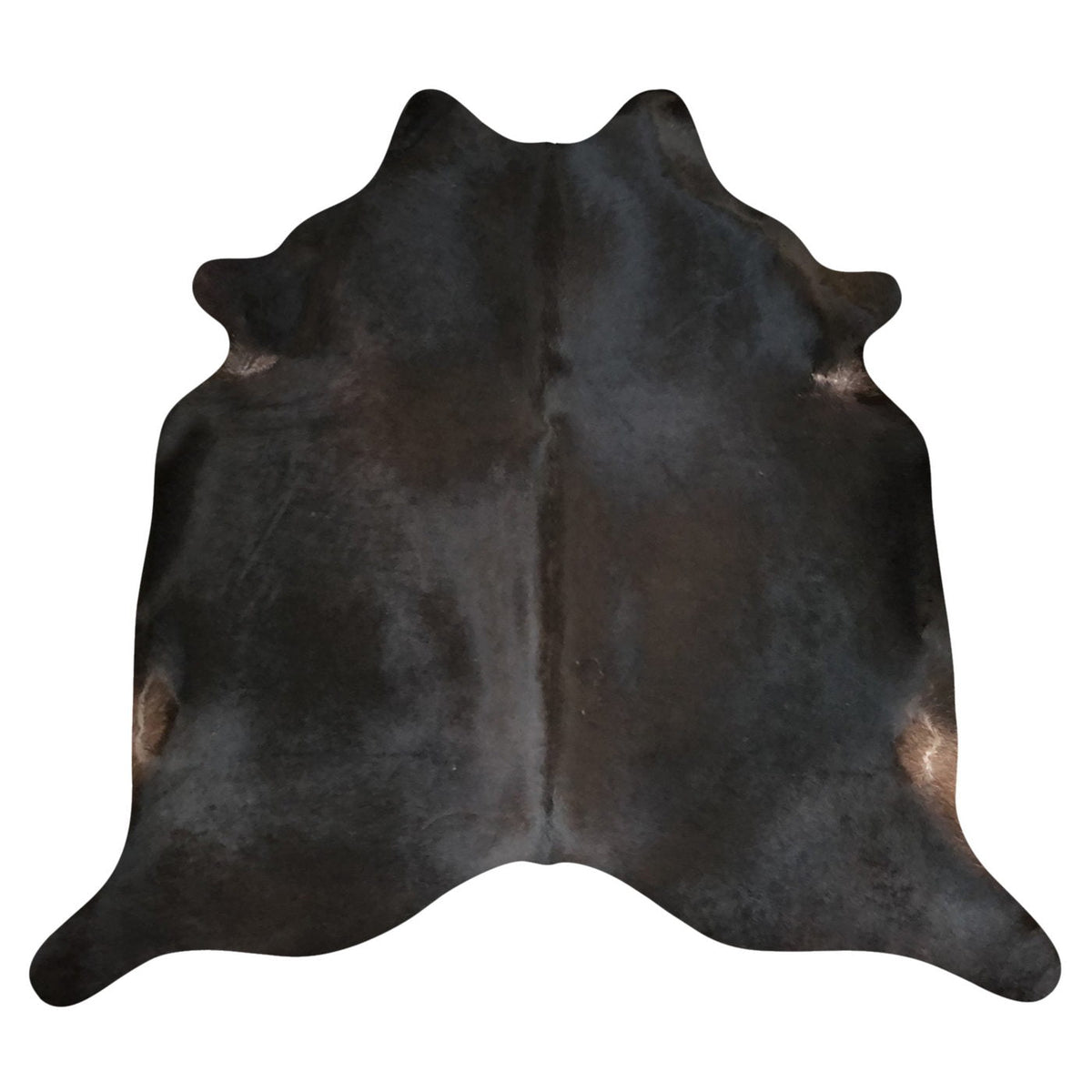 Natural Brazilian Cowhide Rug -  Espresso & Ivory