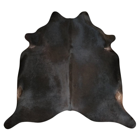 Natural Brazilian Cowhide Rug -  Espresso & Ivory