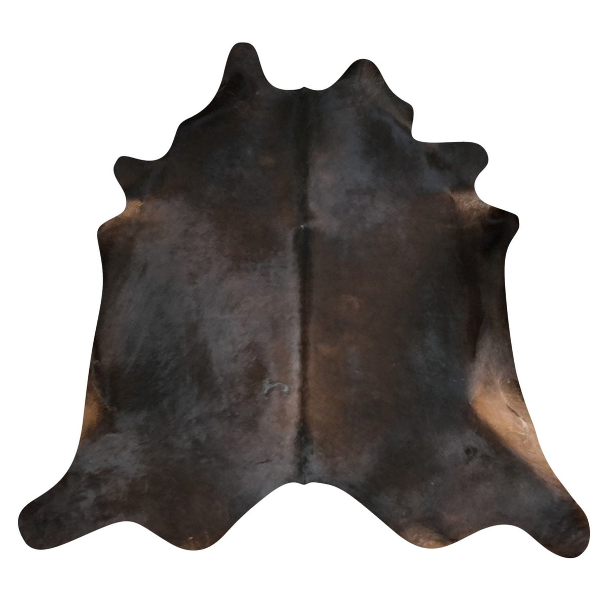Natural Brazilian Cowhide Rug -  Espresso & Caramel