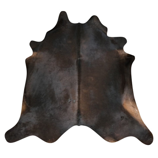 Natural Brazilian Cowhide Rug -  Espresso & Caramel