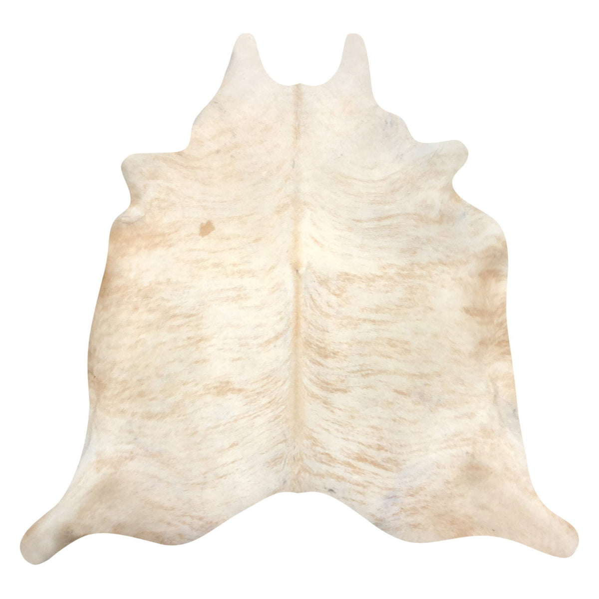 Natural Brazilian Cowhide Rug -  Ivory & Caramel