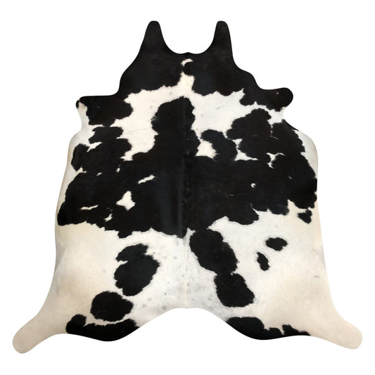 Natural Brazilian Cowhide Rug -  Espresso & Ivory