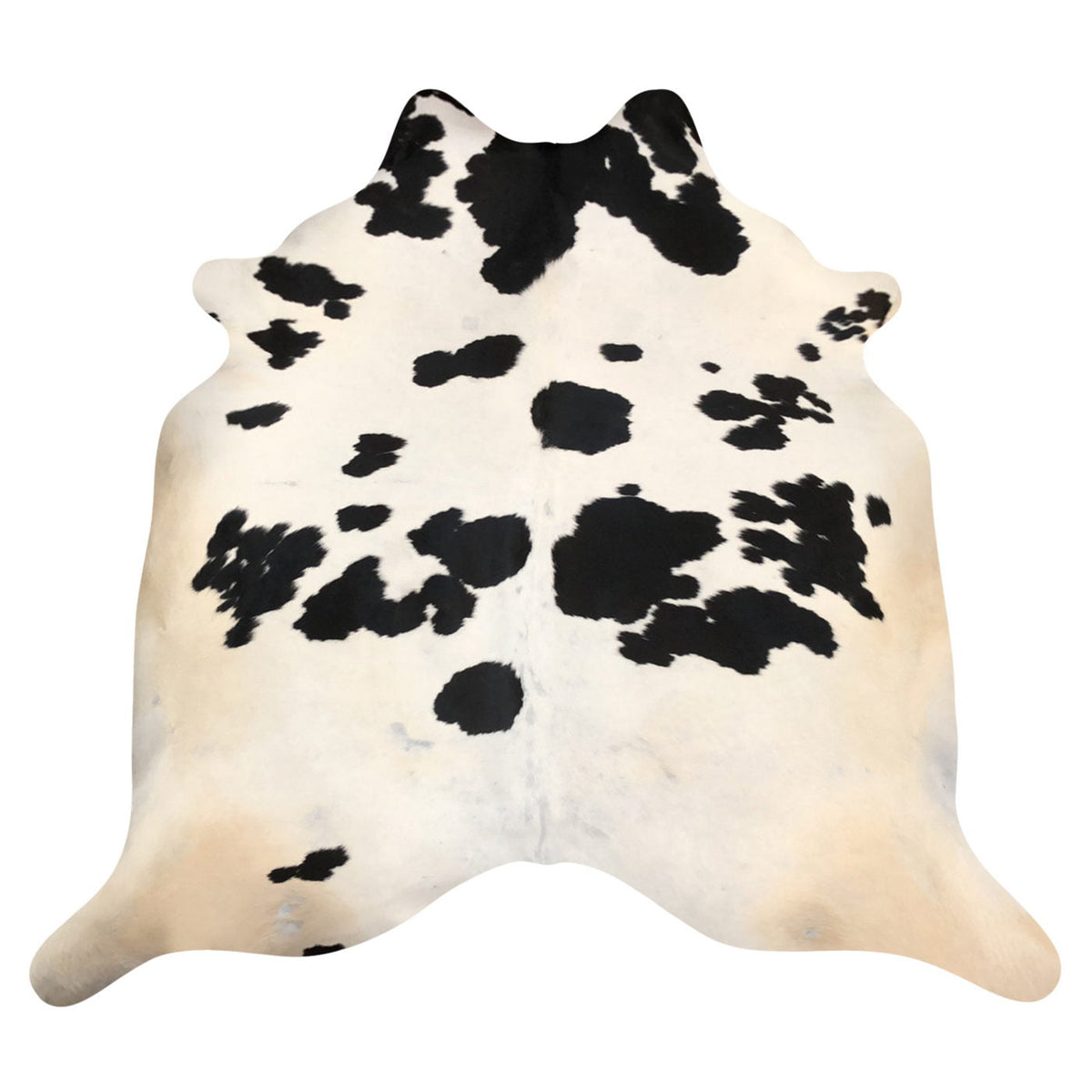 Natural Brazilian Cowhide Rug -  Espresso & Ivory