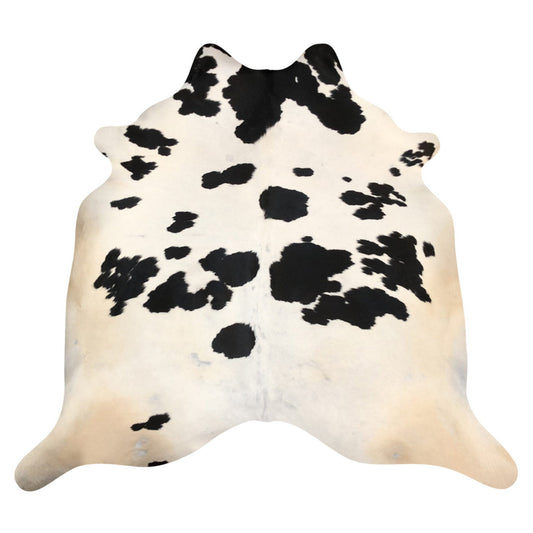 Natural Brazilian Cowhide Rug -  Espresso & Ivory