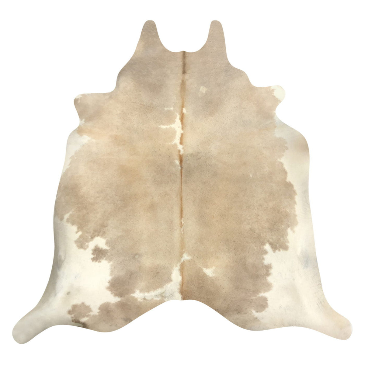 Natural Brazilian Cowhide Rug -  Caramel & Ivory