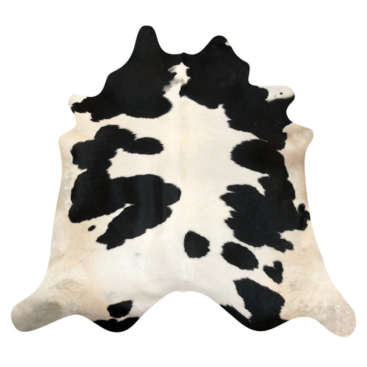 Natural Brazilian Cowhide Rug -  Espresso, Ivory & Beige