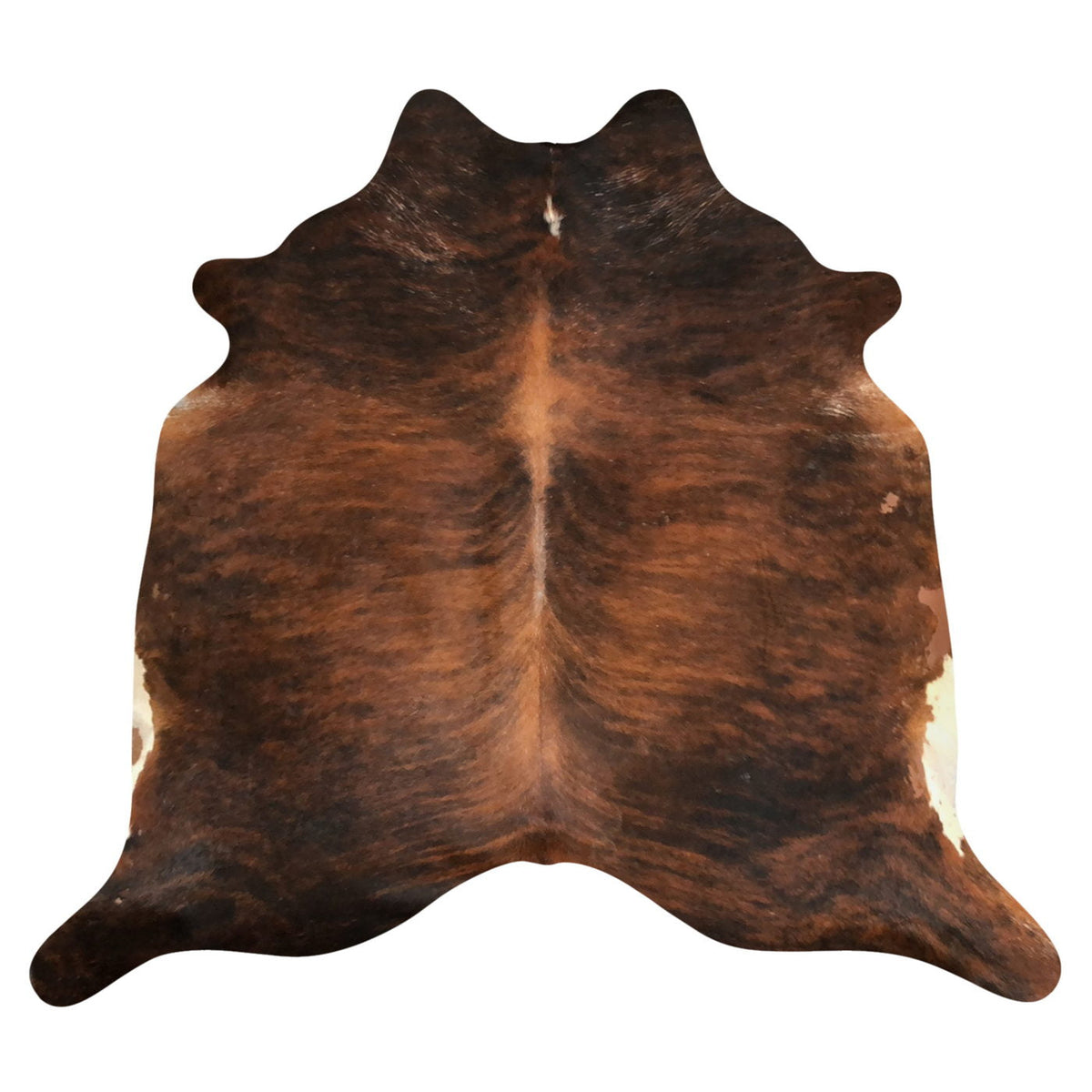 Natural Brazilian Cowhide Rug -  Mocha, Espresso & Ivory