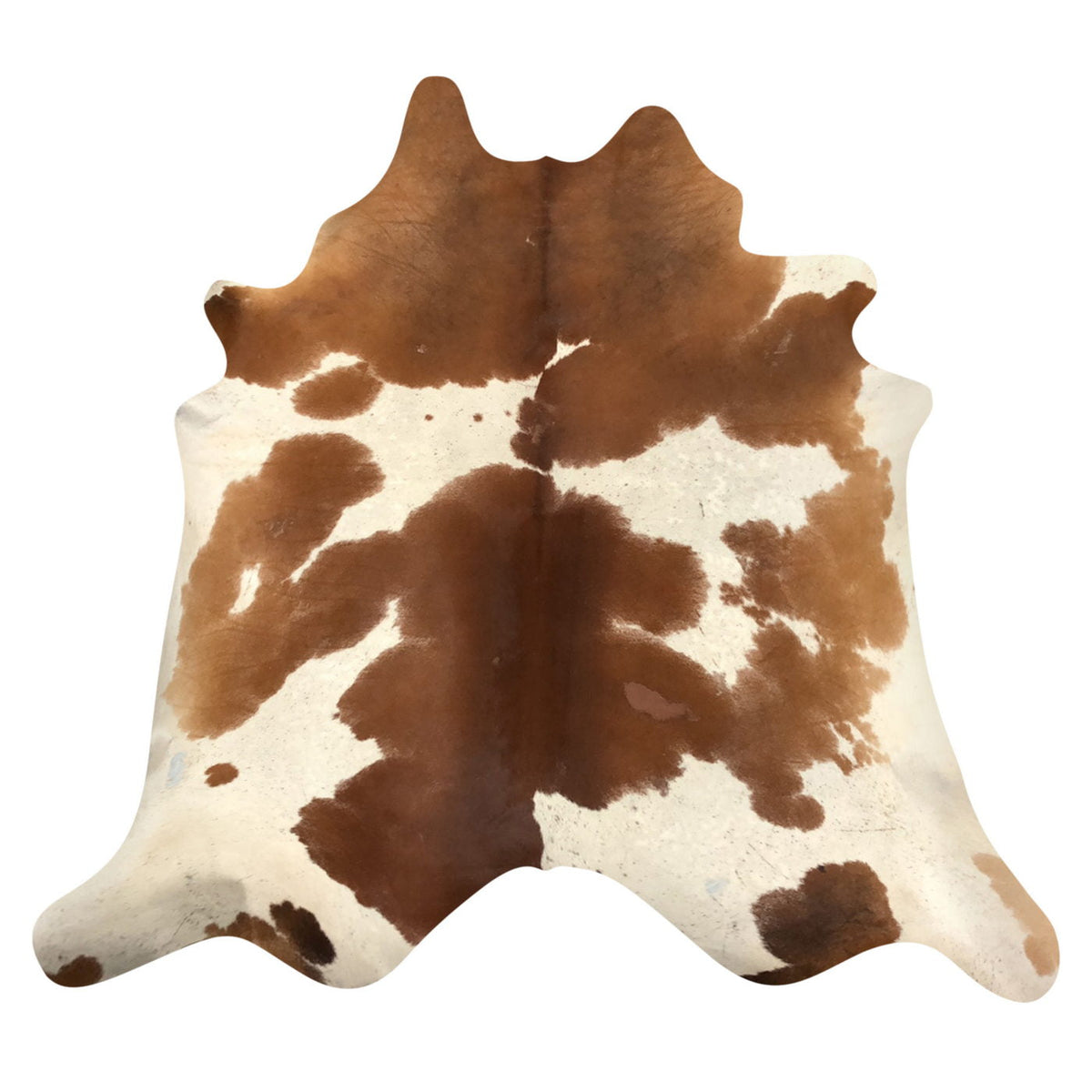 Natural Brazilian Cowhide Rug -  Mocha & Ivory