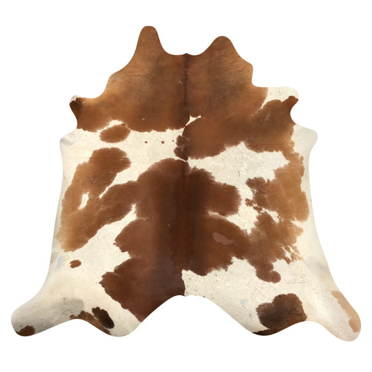 Natural Brazilian Cowhide Rug -  Mocha & Ivory