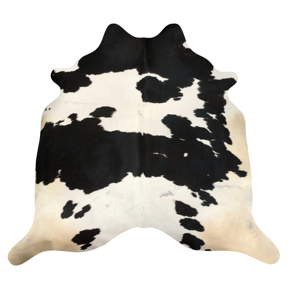 Natural Brazilian Cowhide Rug -  Espresso & Ivory