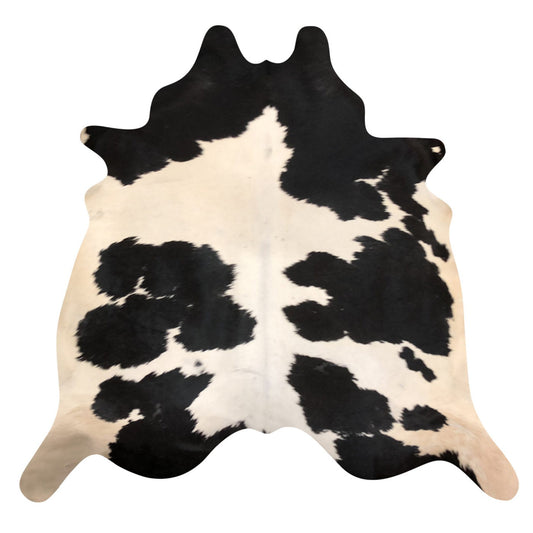 Natural Brazilian Cowhide Rug -  Espresso & Ivory