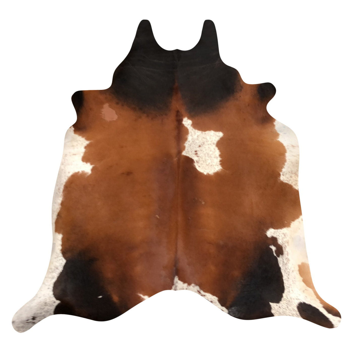 Natural Brazilian Cowhide Rug -  Mocha, Espresso & Ivory