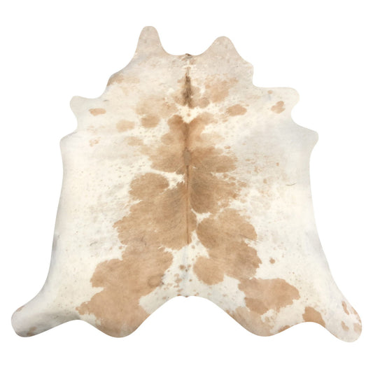 Natural Brazilian Cowhide Rug -  Caramel & Ivory