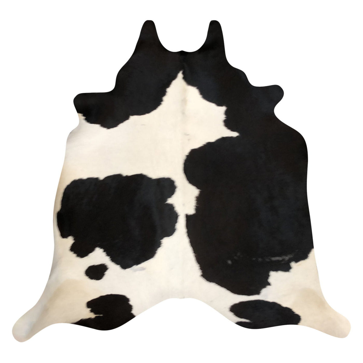 Natural Brazilian Cowhide Rug -  Espresso & Ivory