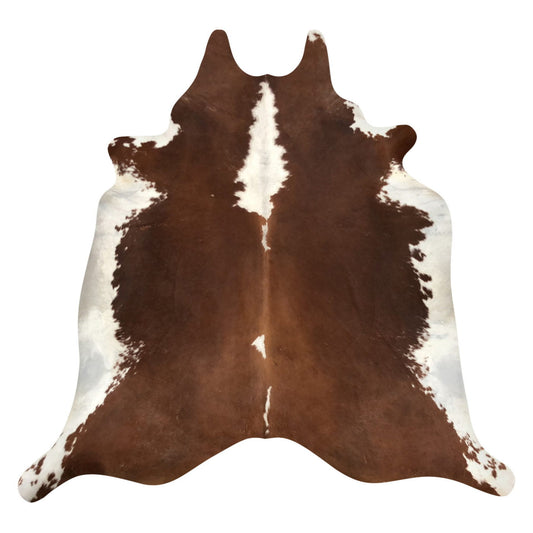 Natural Brazilian Cowhide Rug -  Mocha & Ivory