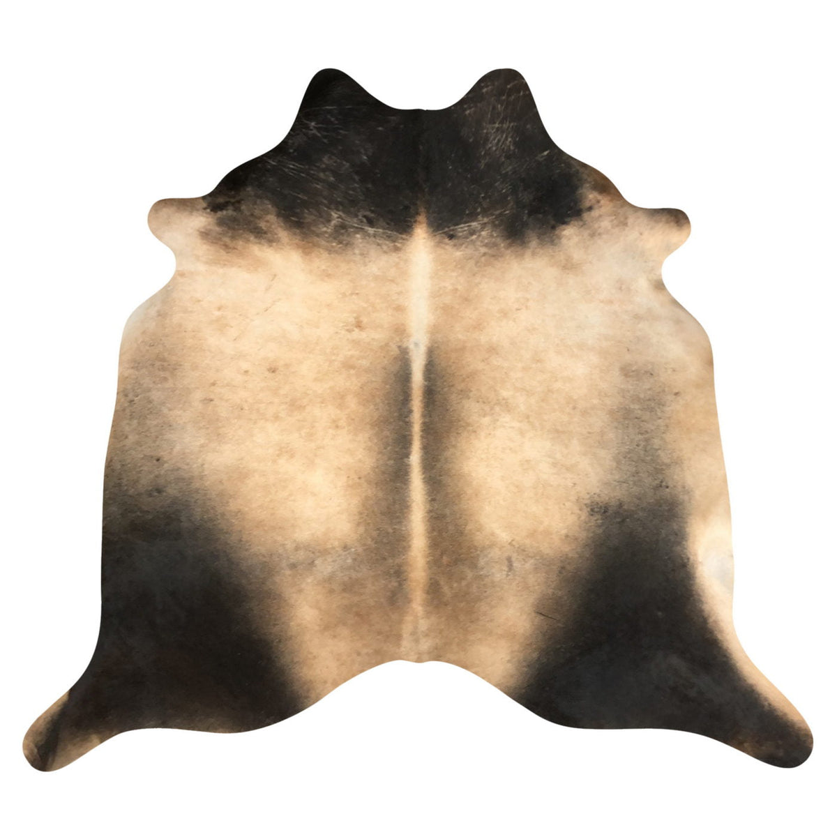 Natural Brazilian Cowhide Rug -  Caramel & Espresso