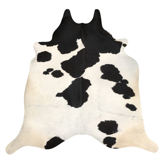 Natural Brazilian Cowhide Rug -  Espresso & Ivory