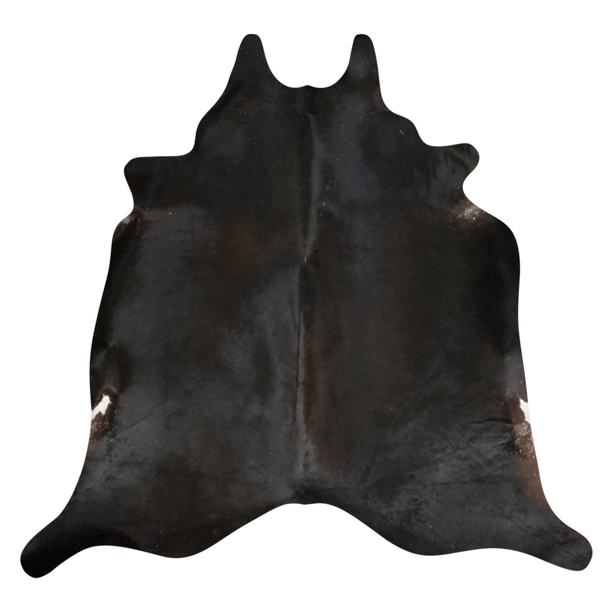 Natural Brazilian Cowhide Rug -  Espresso & Ivory
