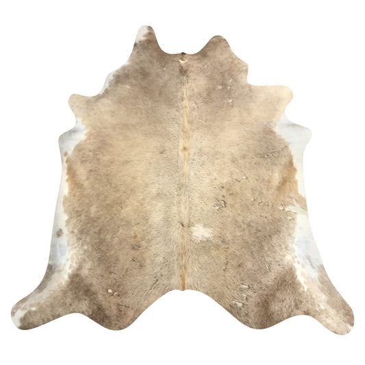 Natural Brazilian Cowhide Rug -  Caramel & Ivory