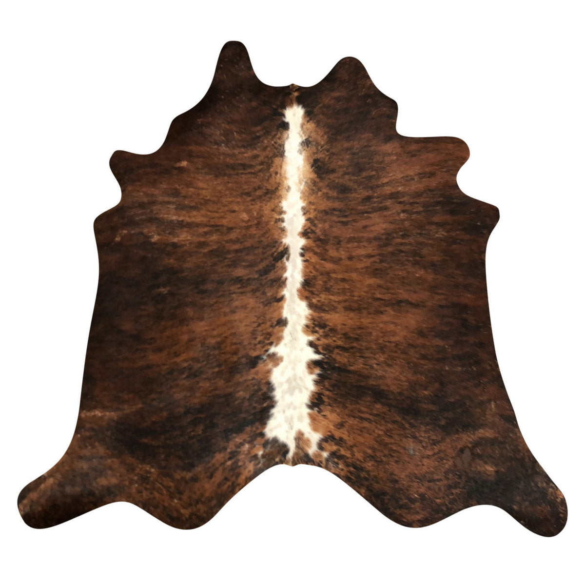 Natural Brazilian Cowhide Rug -  Mocha, Espresso & Ivory