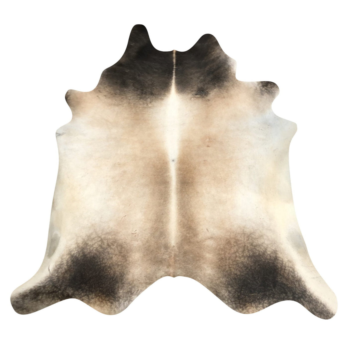 Natural Brazilian Cowhide Rug -  Caramel, Espresso & Ivory