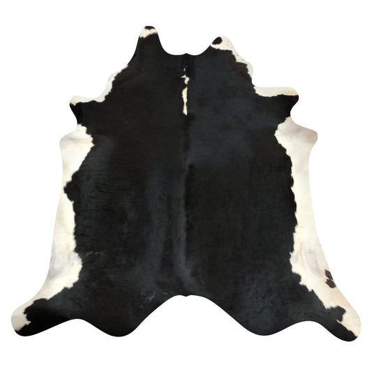 Natural Brazilian Cowhide Rug -  Espresso & Ivory