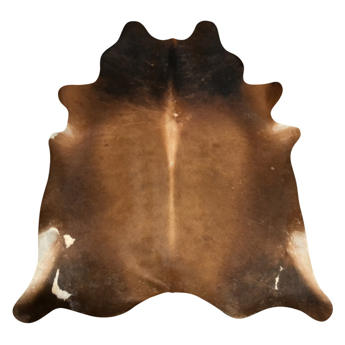 Natural Brazilian Cowhide Rug -  Mocha, Espresso & Ivory