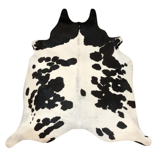 Natural Brazilian Cowhide Rug -  Espresso & Ivory