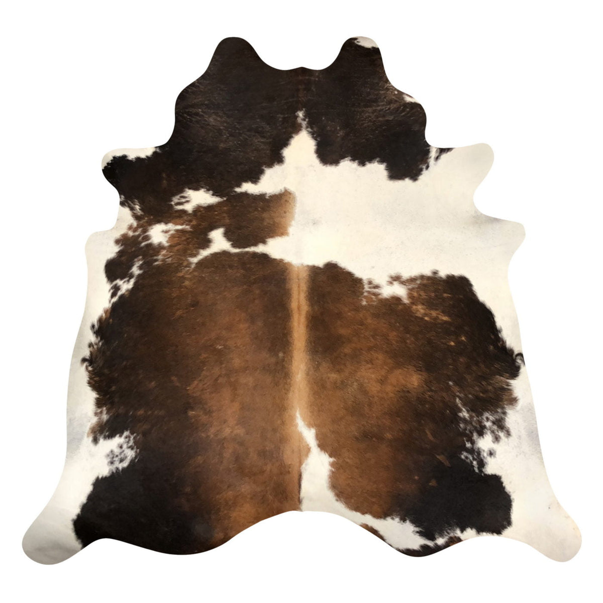 Natural Brazilian Cowhide Rug -  Mocha, Espresso & Ivory