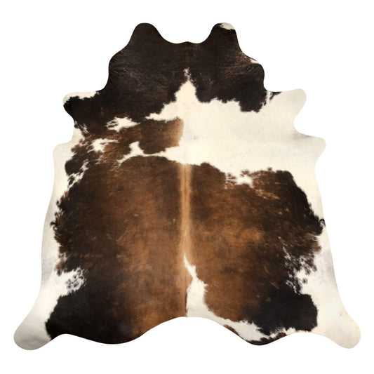 Natural Brazilian Cowhide Rug -  Mocha, Espresso & Ivory