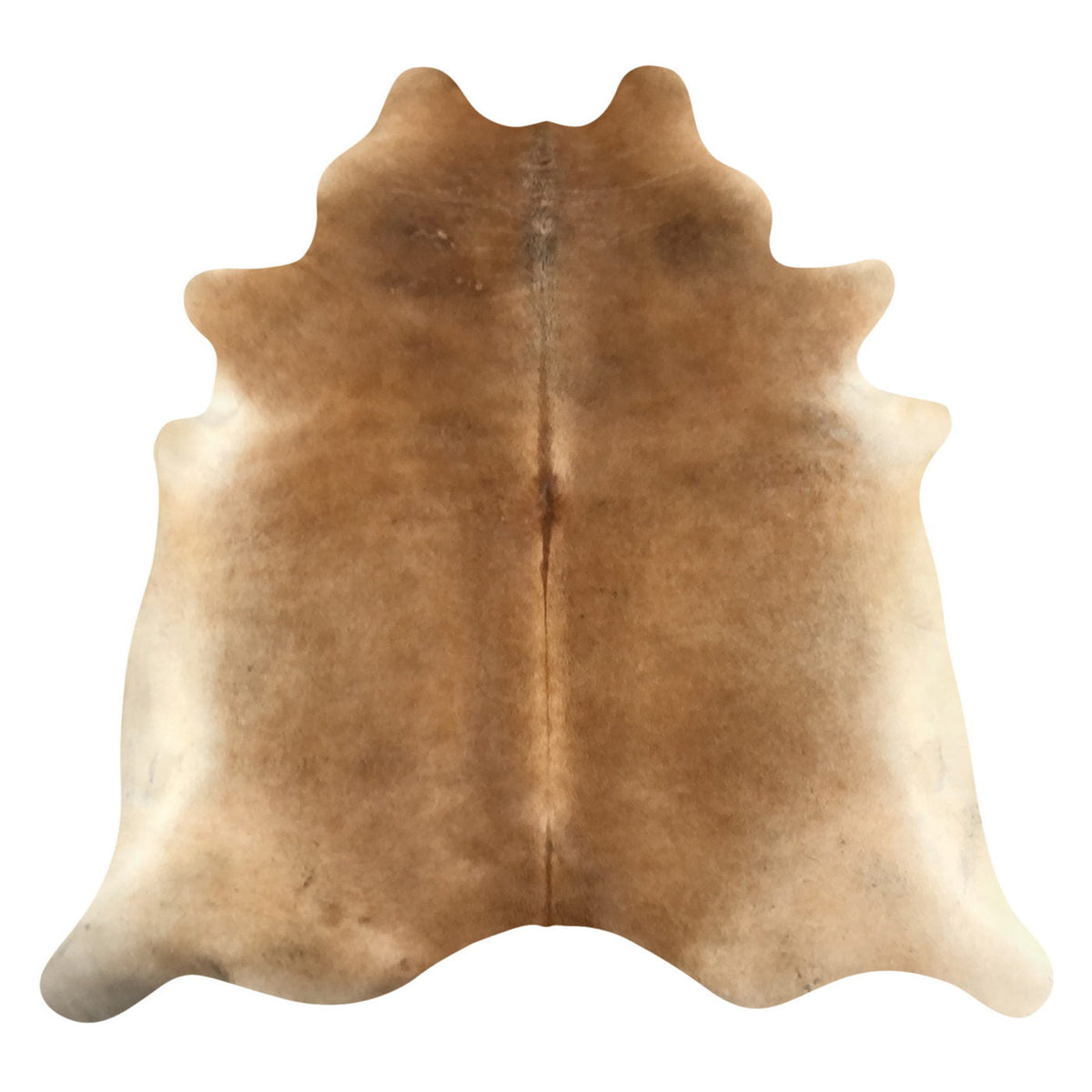 Natural Brazilian Cowhide Rug -  Caramel & Ivory