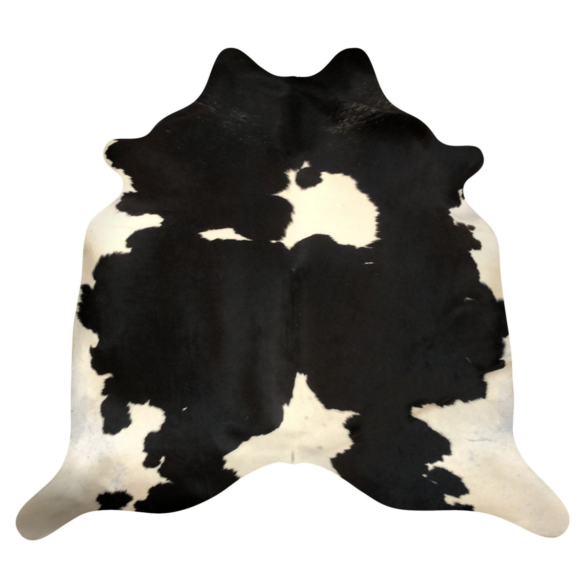 Natural Brazilian Cowhide Rug -  Espresso & Ivory