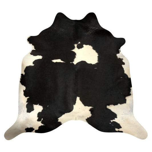 Natural Brazilian Cowhide Rug -  Espresso & Ivory