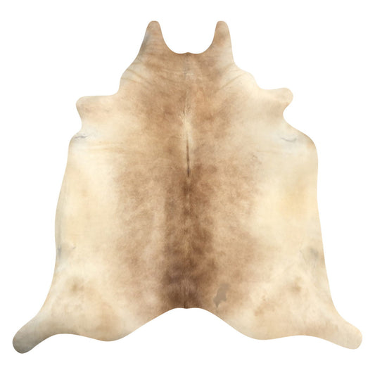 Natural Brazilian Cowhide Rug -  Caramel, Beige & Ivory
