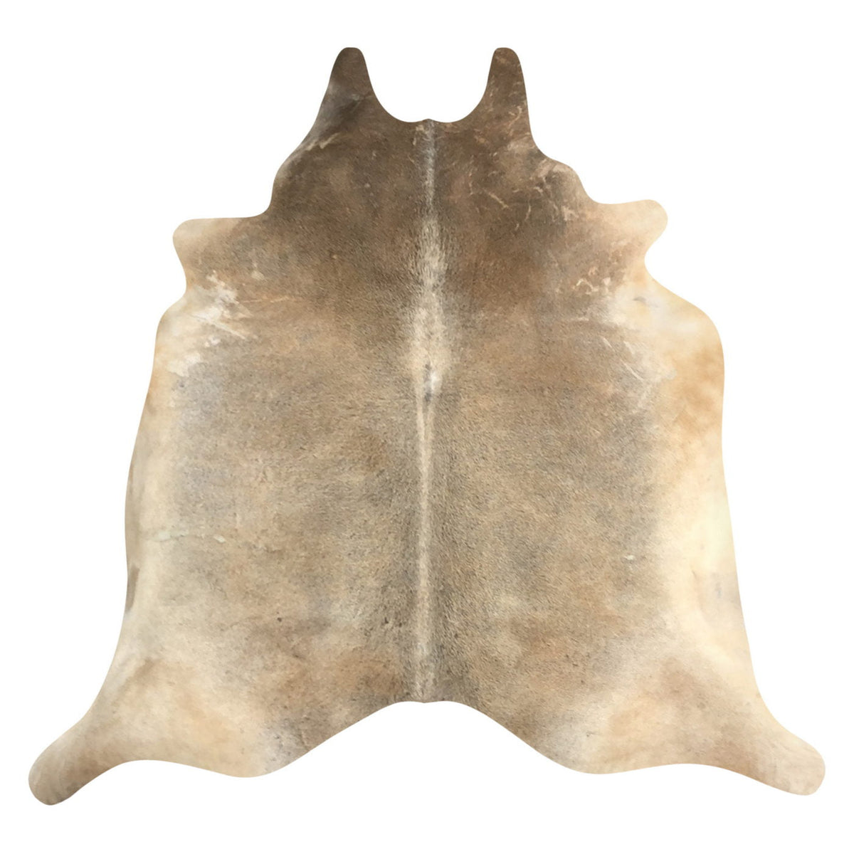 Natural Brazilian Cowhide Rug -  Caramel, Taupe & Ivory