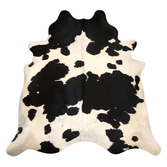 Natural Brazilian Cowhide Rug -  Espresso & Ivory