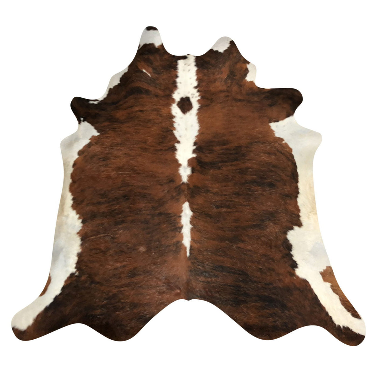 Natural Brazilian Cowhide Rug -  Mocha, Espresso & Ivory