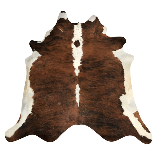 Natural Brazilian Cowhide Rug -  Mocha, Espresso & Ivory