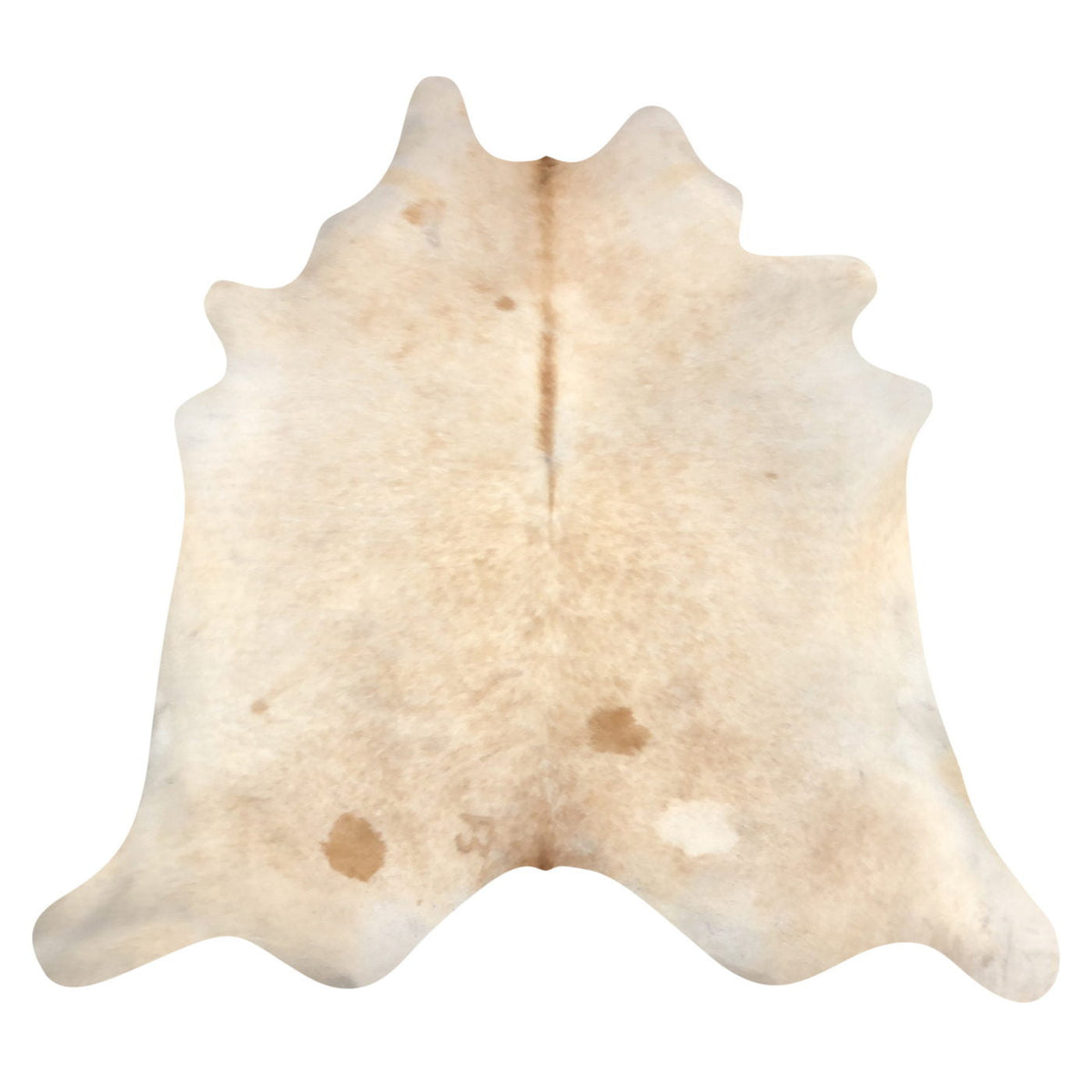 Natural Brazilian Cowhide Rug -  Beige, Ivory & Caramel